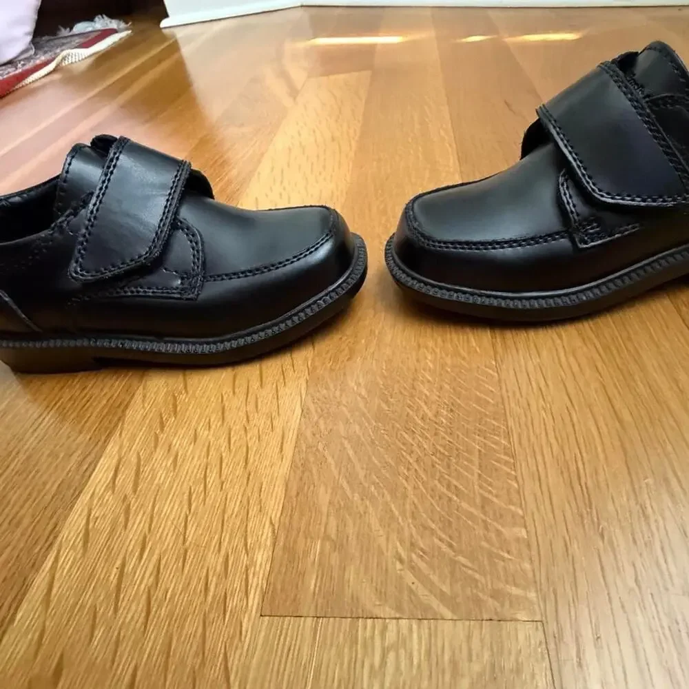 Hush-puppies kid's Black Oxfords